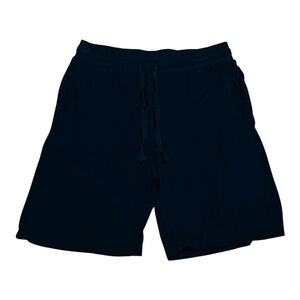 George Shorts Mens Medium Black Bamboo Rayon Lounge Sleep Drawstring GRS20411MN